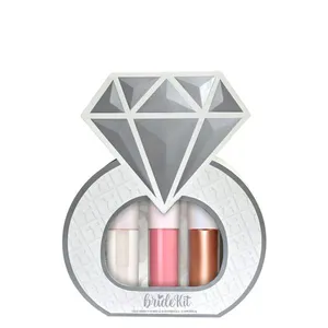 Kit Fran By Franciny Ehlke Bride Lip Gloss 5g + Blush 6,5g + Iluminador 5g Kit
