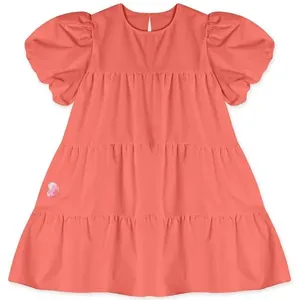 Vestido Lilica Ripilica Manga Curta Laranja 12