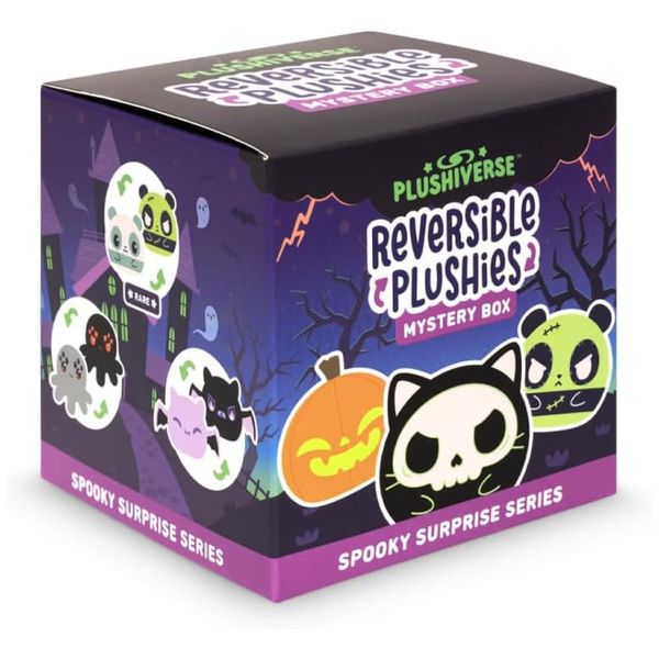 Blind Box,Caixa Surpresa de Pelúcia Reversível Teeturtle 3” Coleção Assustadora de Halloween - Série de Surpresas Fofas de Animais de Pelúcia
