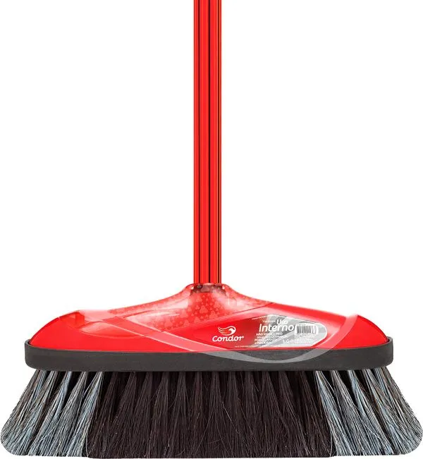Vassoura Uso Interno V-8 Cerdas Naturais 970104 - CONDOR