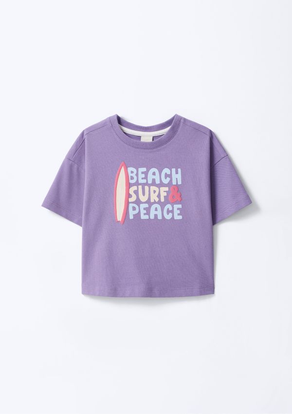 Blusa Infantil Menina Super Cotton Oversized - Roxo 012