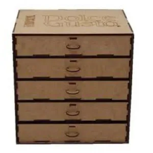 Porta Capsula Com 5 Gavetas Em Mdf