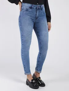 Calça Jeans Cigarrete Feminina AZUL 44