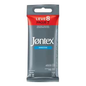Preservativo Camisinha Jontex Sensitive 8 Unidades
