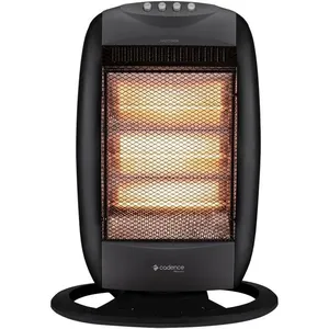 Aquecedor Elétrico Ultra Turbo com Base Giratória Oscilação e Desligamento Automático Preto Cadence 220V Aquecedor Cadence Ultra Turbo Base Giratoria 1200w Preto 220V