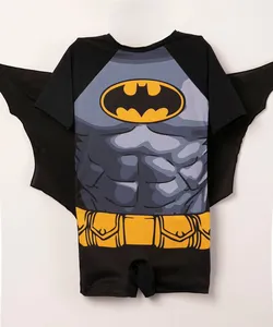 fantasia infantil batman com asa com proteção uv50 preto 4