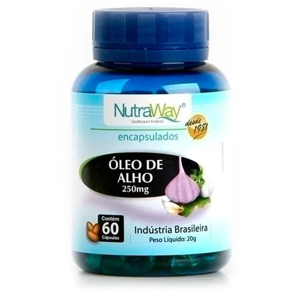 Óleo de Alho Nutraway 60 cápsulas