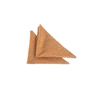 Kit de Guardanapos Estampados 100% Poliéster 35CM X 35CM com 2 Peças Mostarda Valle Distribuidora Kit de Guardanapos Estampados 100% Poliéster 35CM X 35CM 2 Peças Mostarda Valle Distribuidora