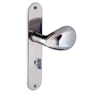 Fechadura para Banheiro Golf F2800-80 para Porta de Madeira Inox Polido Aliança Importação Fechadura para Banheiro Golf F2800-80 Porta de Madeira Inox Polido Aliança