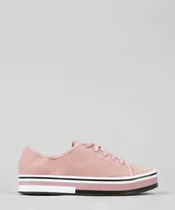Tênis Feminino Beira Rio Flatform Rosê 39