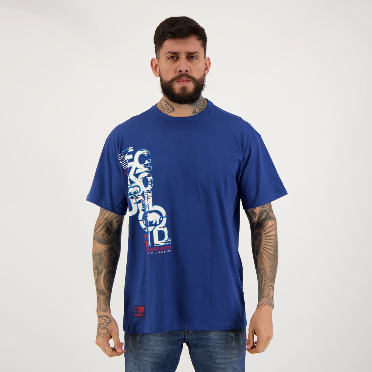 Camiseta Ecko Unltd Plus 1972 Azul