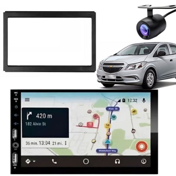 Central Multimídia Automotiva Automotivo 2 DIN MP5 Player 7 Polegadas com USB Bluetooth Rádio FM Central Multimídia Automotiva Automotivo 2 DIN MP5 Player 7 Polegadas com USB