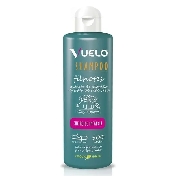 Shampoo Filhotes Para Cães E Gatos Vuelo Cheiro De Infância 500ml (MP)