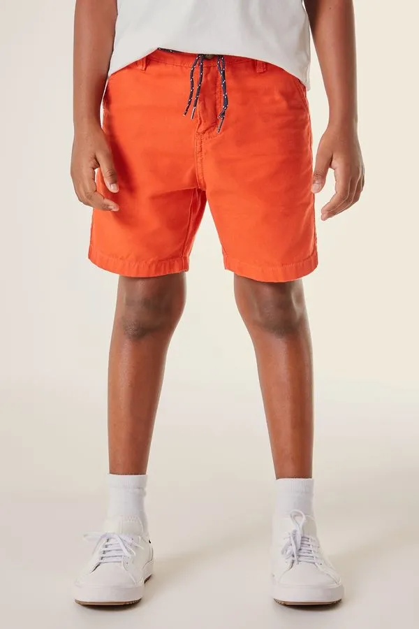 Bermuda Reserva Mini Casual Nova Laranja Queimado - 12+