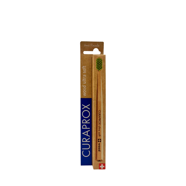 Escova Dental Madeira Ultra Macia Curaprox – Adulto