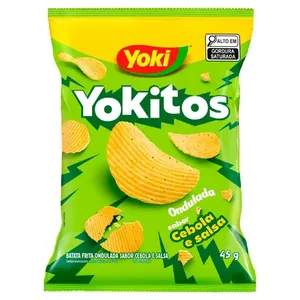 Batata Frita Ondulada Cebola e Salsa 45g 4502 - Yokitos