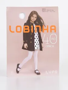 Meia-Calça Fio 40 Lupo Infantil Para Menina - Branco BB