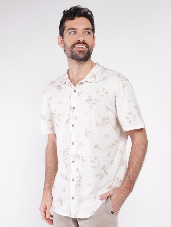 Camisa Manga Curta Masculina BEGE GG