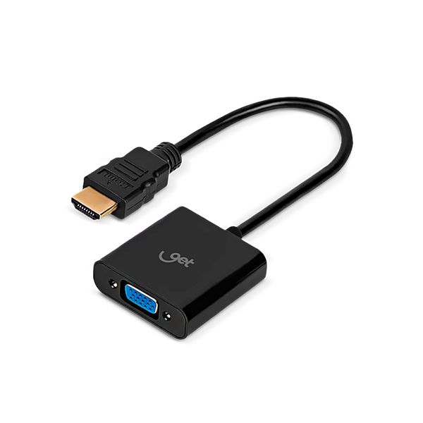 Cabo Adaptador Conversor HDMI para VGA 25cm Preto