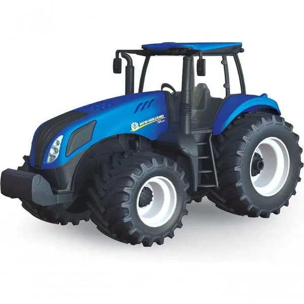 Trator Agriculture New Holland 585 com Pneus Emborrachados e Cabine Translúcida Multicolor Usual Brinquedos Trator Agriculture New Holland 585 com Pneus Emborrachados Multicolor Usual Brinquedos