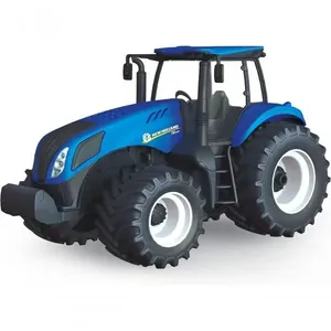 Trator Agriculture New Holland 585 Infantil com Pneus Emborrachados Cabine Translúcida Multicolor Usual Brinquedos Trator Agriculture New Holland 585 com Pneus Emborrachados Cabine Translúcida Multicolor Usual