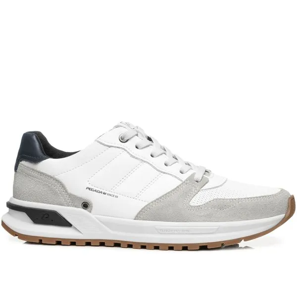 Sapatênis Pegada Masculino em Couro Branco 112103-01 39