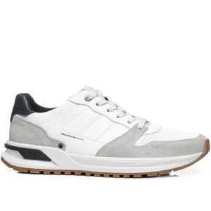 Sapatênis Pegada Masculino em Couro Branco 112103-01 39