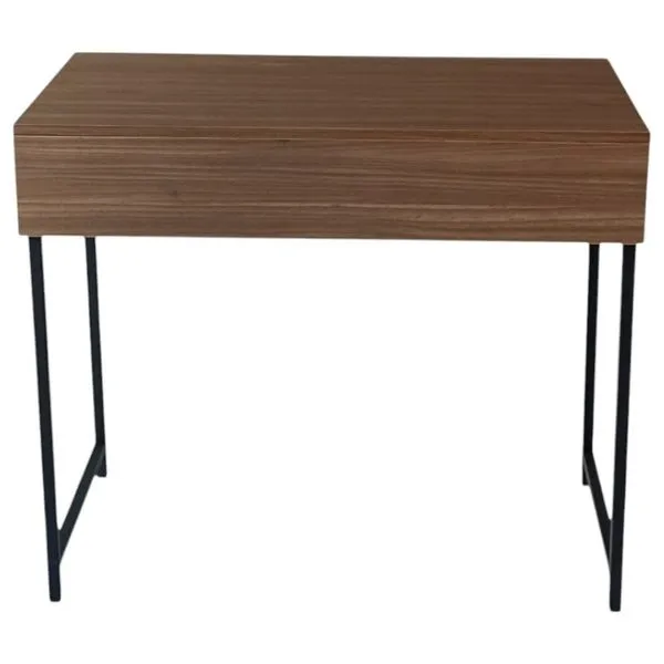 Mesa Escrivaninha Industrial Decor Quality Modulados 77x90x50cm Preto E Freijó QM016 (MP)
