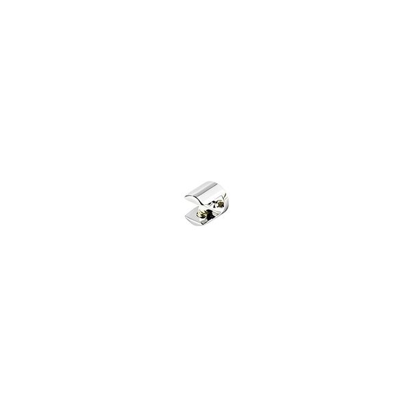 Suporte Redondo Fenda Cromado para Prateleira de Vidro 2 Peças Criativa Suporte Redondo Fenda para Prateleira de Vidro 10mm Cromado 02 Peças