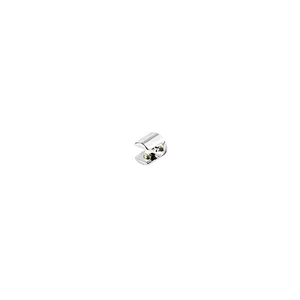 Suporte Redondo Fenda Cromado para Prateleira de Vidro 2 Peças Criativa Suporte Redondo Fenda para Prateleira de Vidro 10mm Cromado 02 Peças