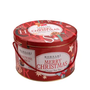 Panettone Clássico Lata Vermelha Merry Christmas Borsari – 1kg