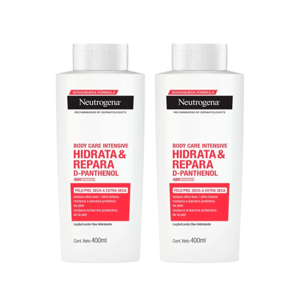 Kit Neutrogena Loção Corporal Body Care Intensive Hidrata & Repara 400ml 2 Unidades