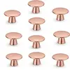 Kit 10 Puxadores de Armário Rose Gold Ponto 4x2,7cm Metálico Cog Bigfer Móveis
