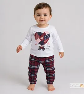 Pijama Coração Branco - 6