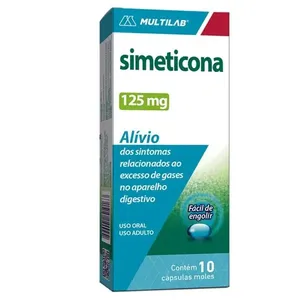 Simeticona 125mg 10 Cápsulas Moles