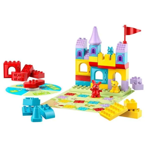 Jogo de Tabuleiro Castelo de Hopsy 2 em 1 com 47 Peças para Crianças Lego Duplo Jogo de Tabuleiro Castelo de Hopsy 2 em 1 com 47 Peças Lego Duplo