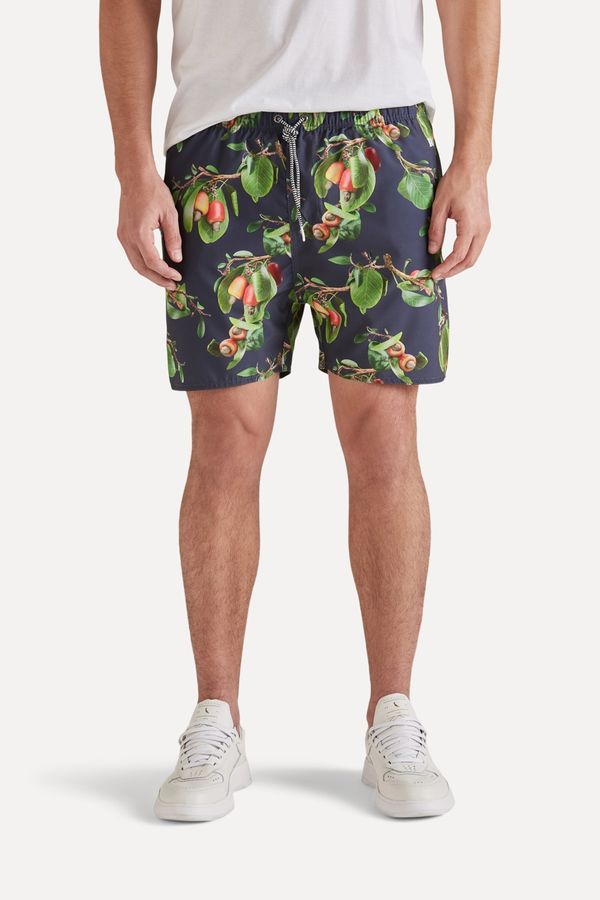 Short Estampado Cajueiro Marinho - M
