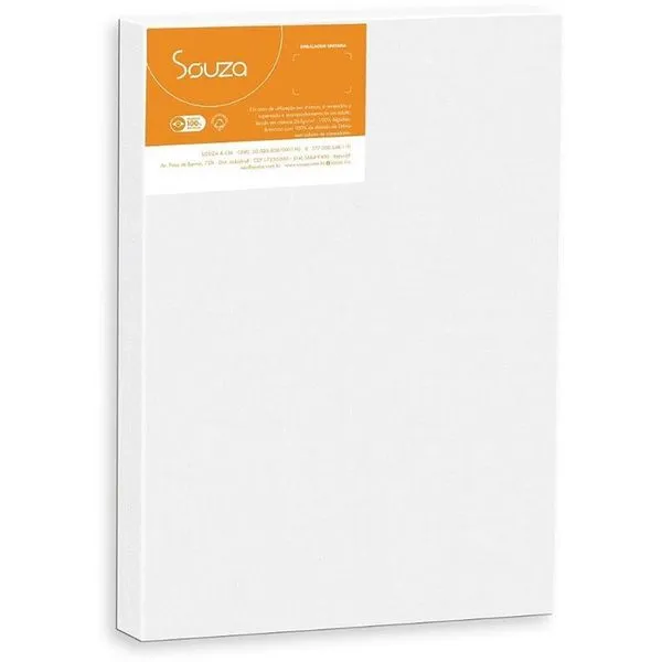Tela para Pintura Souza Office Escolar Chassi MDF 15x15cm Pacote com 5 Branco Tela para Pintura Souza Office Escolar MDF 15x15cm Pacote com 5 Branco