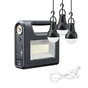 Lanterna com Painel Solar DP-7719 para Iluminação Portátil com Bateria Interna Recarregável de 8000MAH DP Lanterna com Painel Solar DP-7719 com Bateria Interna Recarregável de 8000MAH DP