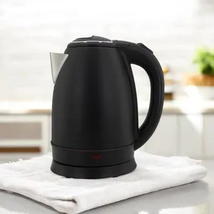 Chaleira Elétrica 1,8l Em Inox Preta 220V 1500w Rápida Fervura