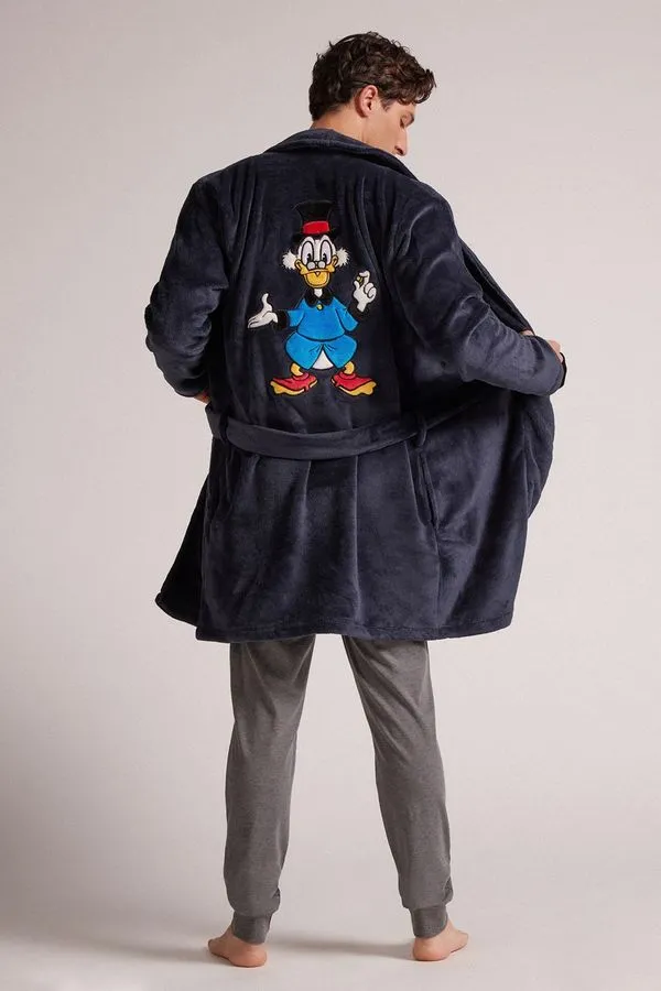 Roupão Peluciado Tio Patinhas - Azul S/M