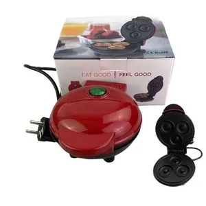 Máquina de Mini Donuts Rosquinhas 110V Café da Manhã 3 Furos Antiaderente Vermelho King Imports Máquina de Mini Donuts Rosquinhas 110V 3 Furos Antiaderente Vermelho King Imports