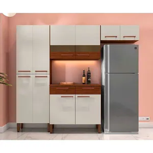 Cozinha Compacta Nala com 10 Portas, 2 Gavetas e 4 Prateleiras Kit`s Paraná n/a