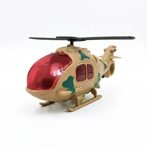 Helicóptero de Brinquedo Infantil Verde Camuflado com Cordinha Luz e Movimento Draik Helicóptero Infantil Verde Camuflado com Cordinha e Luz Interna Draik