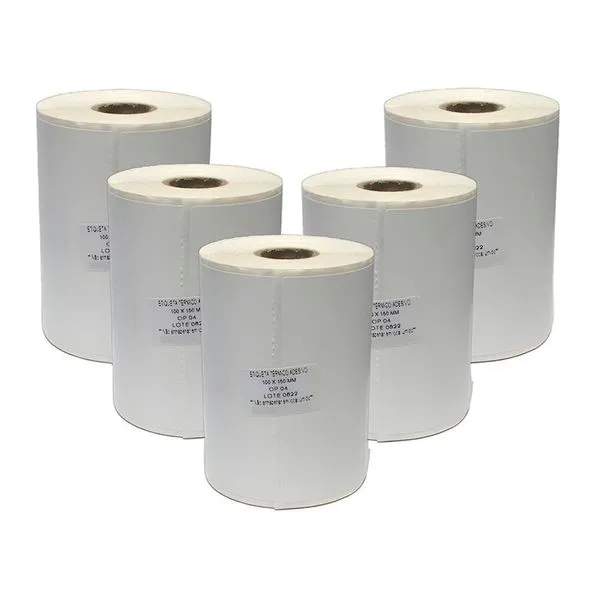 Kit 5 Etiqueta Adesiva Térmica Nova Peças Zebra Ecommerce 100x150mm 200 por Rolo Kit 5 Etiqueta Adesiva Térmica Nova Peças Zebra Ecommerce 100x150mm