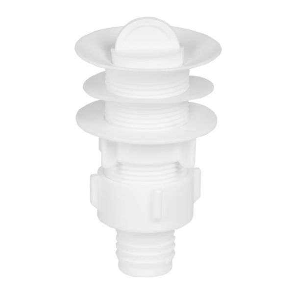 Válvula ABS Branca para Pia com Unho 1.7/8" Krona Válvula para Pia com Unho 1.7/8" Krona