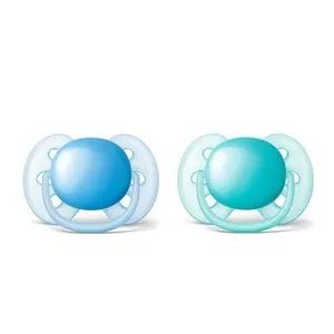 Chupeta Philips Avent Ultra Soft Lisa 0-6 Meses Azul com 2 unidades
