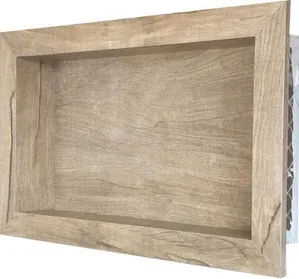 Nicho Decorativo Para Banheiro em Porcelanato Madeira Natural 36x60x11cm