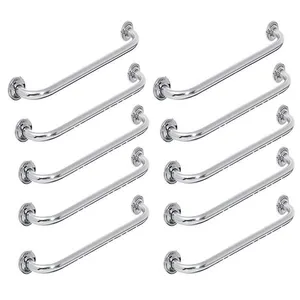 Alça Barra Apoio 60Cm Inox Kit 10 Uni Idoso Cadeirante