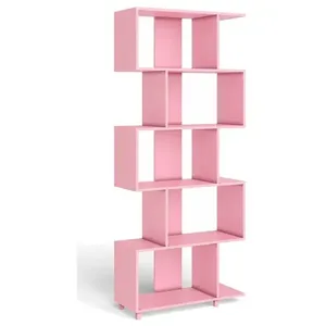 Estante Movelbento Regular 184x78,5x31 MDP IMP Rosa ESM-209